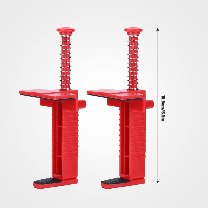 AYNEFY Bricklaying Lines,2Pcs Brick Liner Runner Wire Drawer Laying Brick Hanging Leveling Measuring Tool Bricklaying Tool Fixer Bricklaying Clamps for Masonry Line(Red) - Image 5