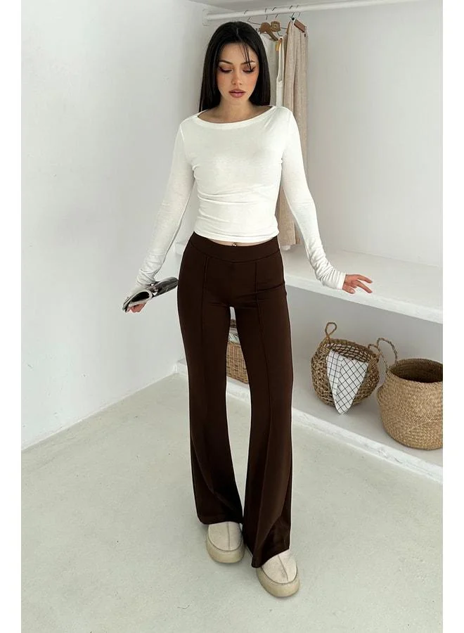 Noa Noa Women's High Waisted flare Flare Leggings - Retro & City Style