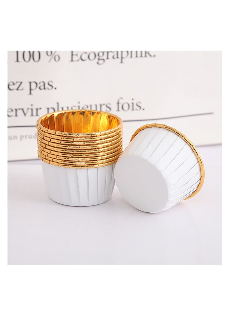 Generic 50pcs Disposable Thickened Cake Trays, Baking Paper Cups  - Image 1