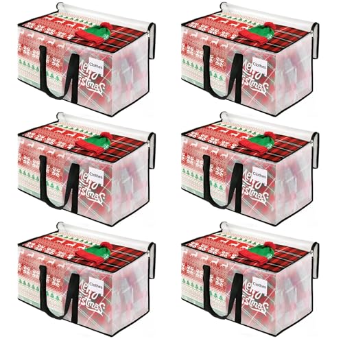 BlissTotes Moving Bags, 125L 6-Pack Storage Bags, Moving Box Heavy Duty Extra Large, Moving Totes with Zipper, Large Packing Bag with Reinforced Handles, Boxes for Packaging Moving - Image 1