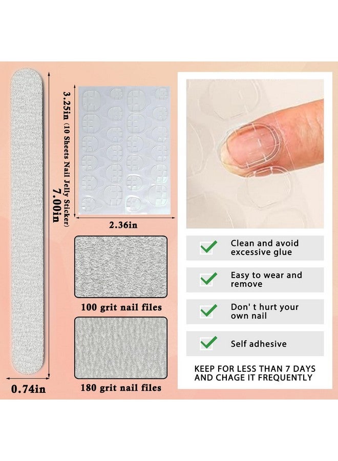 لايفيكس تول 576 قطعة أظافر صناعية قصيرة مع أطراف لاصقة للأظافر، أظافر صناعية صناعية بأصابع القدم مكونة من 576 قطعة أظافر صناعية قصيرة مع أطراف لاصقة للأظافر، أظافر صناعية بأصابع القدم مكونة من 576 قطعة - Image 4