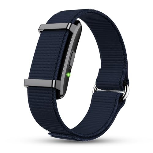 Pebble Newly Launched Qore 2 Premium Metal Fitness Band | 45 Days Battery Life, Heart Rate, SpO2, HRV & Body Temp Monitor, Sleep Tracker, AI Health Analysis, Smart Notifications (Nebula Blue) - Image 1