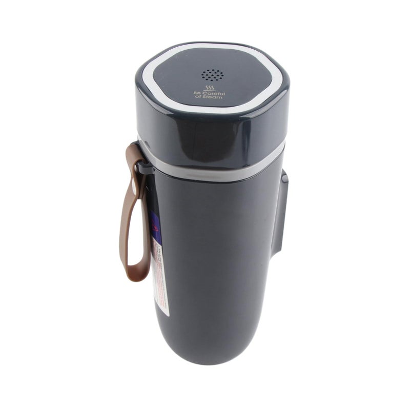 350ml Portable Travel Kettle 24V with Digital Temperature Display Rapid Heating Non Slip Waterproof Dark Blue - Image 5