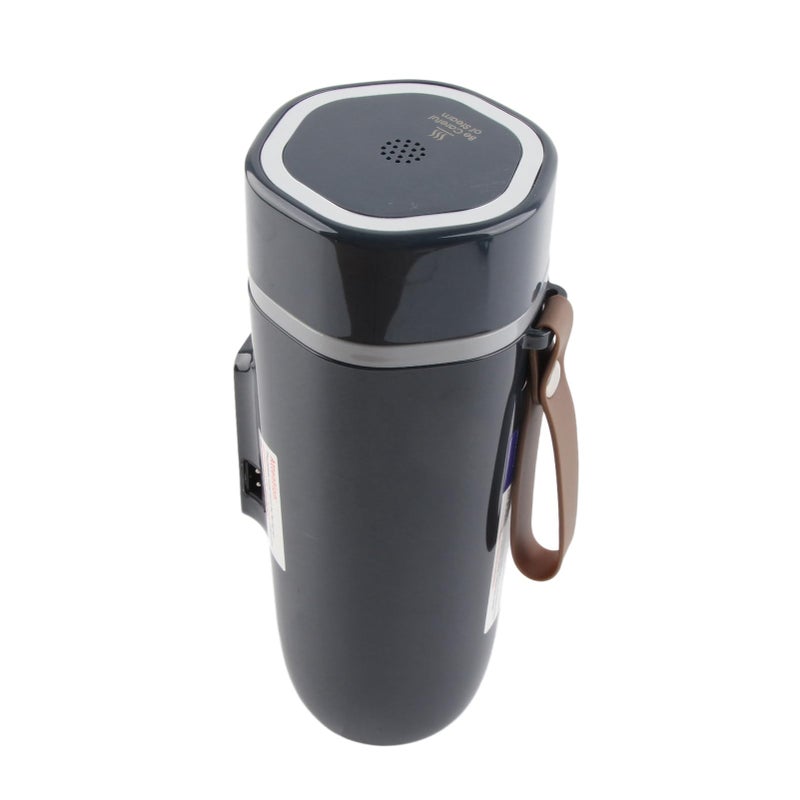 350ml Portable Travel Kettle 24V with Digital Temperature Display Rapid Heating Non Slip Waterproof Dark Blue - Image 3