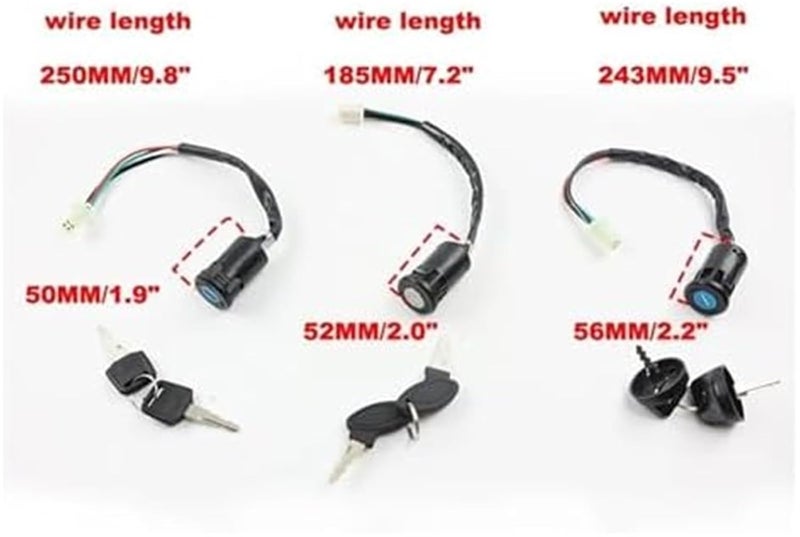 Wivplex Motorcycle Ignition Coil Key Lock Set - Image 2