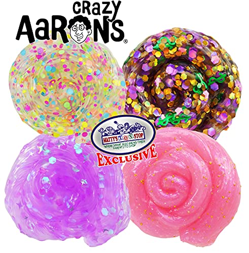 Matty's Toy Stop Crazy Aaron's Putty Mini Tins Funky Fidget, Daydream, Cryptocurrency & Fairy Sprinkles Gift Set Bundle - 4 Pack (13.3g Each) - Image 2