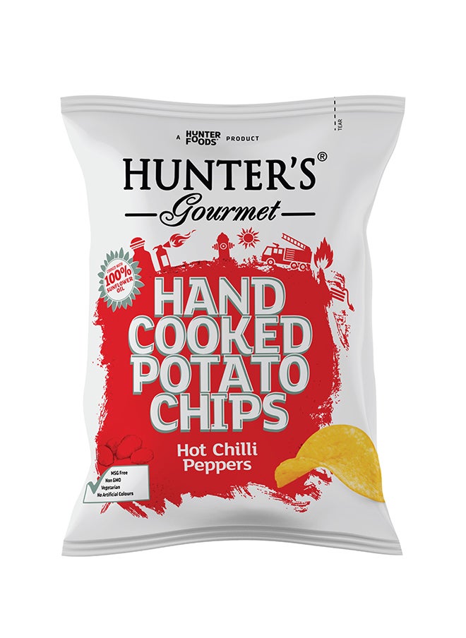 Hunter's Gourmet Hand Cooked Potato Chips Hot Chilli Peppers 125g  - Image 3