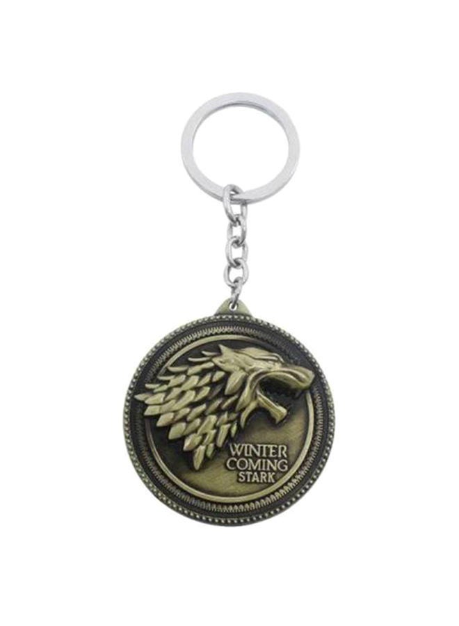نيبمينينت سلسلة مفاتيح معدنية من سبائك الزنك تحمل كلمة "Stark" نسبة إلى ستارك في مسلسل صراع العروش (جيم أوف ثرونز)