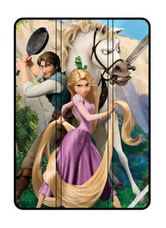 Protective Case Cover For Samsung Galaxy Tab A8 10.5 (2021) Tangled Cartoon Animated Characters Design Multicolour