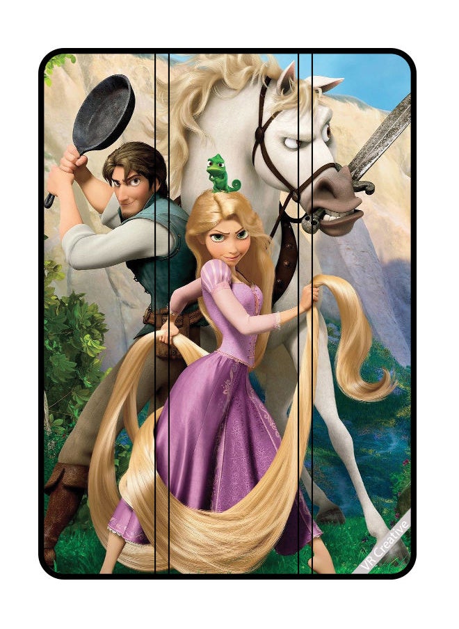 VR CREATIVE - Protective Case Cover For Samsung Galaxy Tab A8 10.5 (2021) Tangled Cartoon Animated Characters Design Multicolour - Image 1