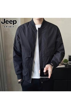 Jeep Men's Trendy Loose Casual Jacket, Baseball Collar, Workwear Jacket  - Image 5