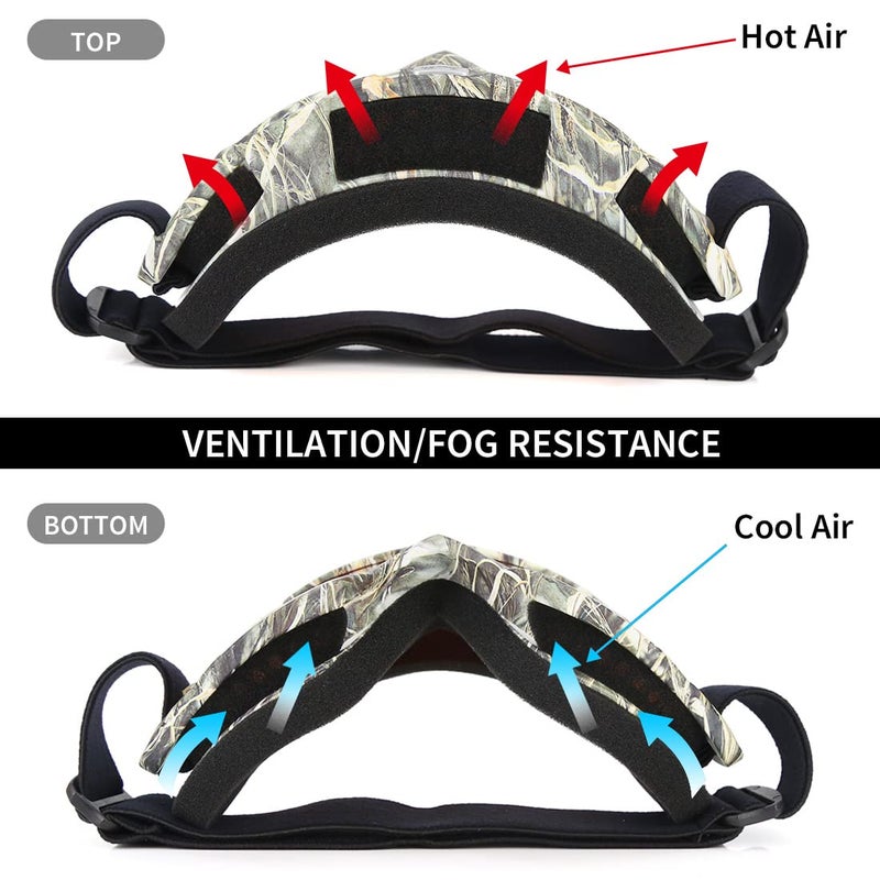 JAMIEWIN Motorcycle Motocross Dirt Bike ATV Goggles Mx OTG Goggle Glasses for Men Women Youth Kids (C83) - Image 4