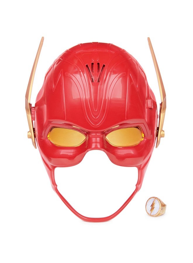 DC Comics DC Comics, The Flash Hero Set, Iconic Mask with Visor and Ring, 10+ Unique Sounds and Lights, The Flash Kids Roleplay Costume for Boys and Girls, Batteries Included, Ages 4 and up - Image 1