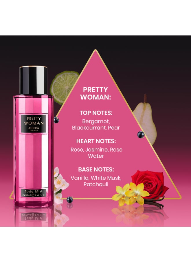 أورا لندن معطر جسم بريتي ومان 220 مل  - Image 3