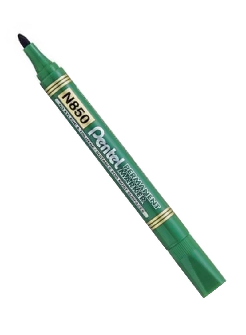 Pentel 12 قطعة من قلم تحديد دائم برأس مدبب حبر أخضر - Image 2