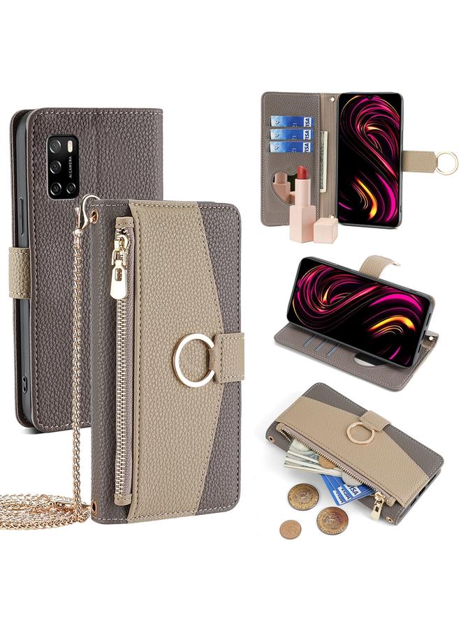 S-TOP Case For Rakuten Big S Crossbody Litchi Texture Leather Phone Case - Image 1