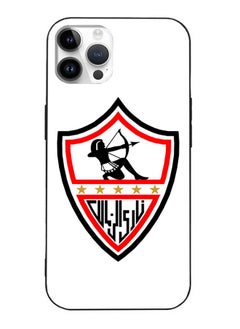 Okteq TPU Protection and Hybrid Rigid Clear Back Cover Case Zamalek for Apple iPhone 14 Pro  - Image 1