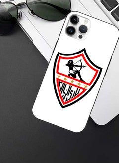 Okteq TPU Protection and Hybrid Rigid Clear Back Cover Case Zamalek for Apple iPhone 14 Pro  - Image 2