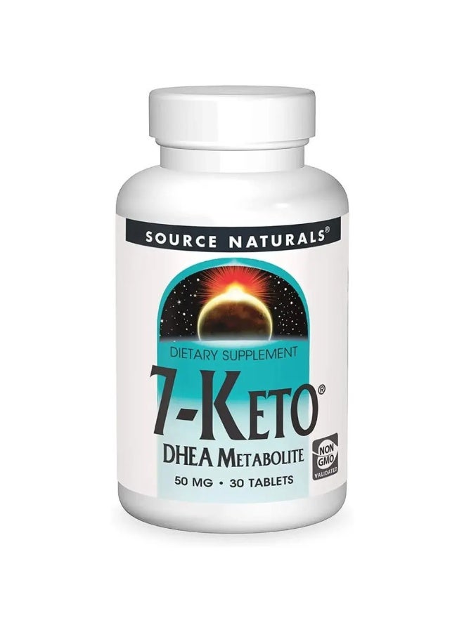 7-Keto DHEA 50mg Tablets – Dietary Supplement for Adult Wellness, 30 Tablets