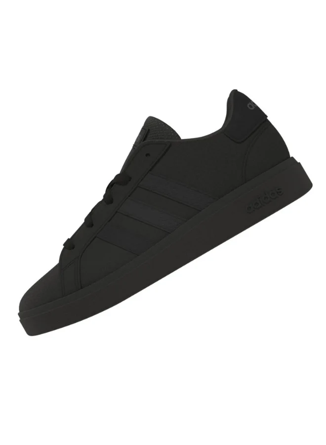 adidas أحذية رياضية للأطفال جراند كورت . كيه يو سوداء