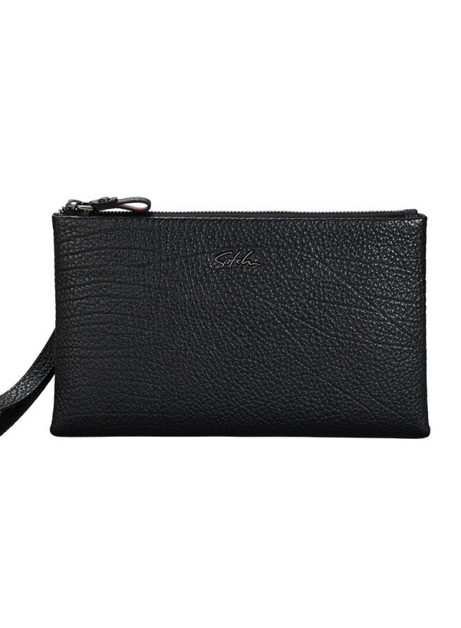 Satchi Men's Wallet First Layer Cowhide Long Large Capacity Clutch Multi-card Slot Wallet Gift For Boyfriend Husband Birthday - Image 5