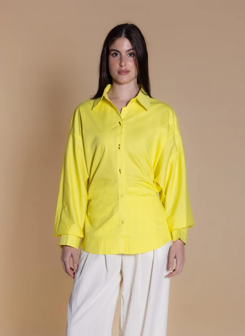 شايبس DETAILED SMOCKED SHIRT