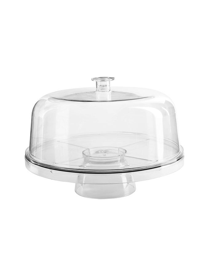Trust - Multi-Function Acrylic Cake Stand With Lid Clear - Image 1