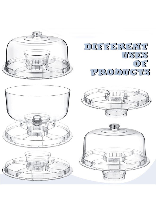 Trust - Multi-Function Acrylic Cake Stand With Lid Clear - Image 1