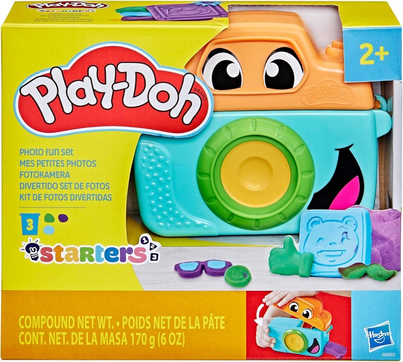 Play-Doh مجموعة بداية المرح مع بلاي دو، كاميرا ألعاب للأطفال للعب التخيلي، فنون وحرف للفتيات والفتيان 2+ مع 7 ملحقات وسجادة لعب - Image 2