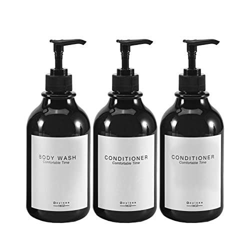 GOYISEE Shampoo and Conditioner Dispenser for Shower Wall,Shower Soap Dispenser 3 Chamber No Drill,Refillable for Shampoo Lotion Oil Shower Soap Hand Soap and Dish Soap… - Image 1