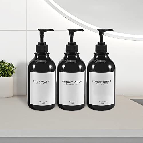 GOYISEE Shampoo and Conditioner Dispenser for Shower Wall,Shower Soap Dispenser 3 Chamber No Drill,Refillable for Shampoo Lotion Oil Shower Soap Hand Soap and Dish Soap… - Image 3