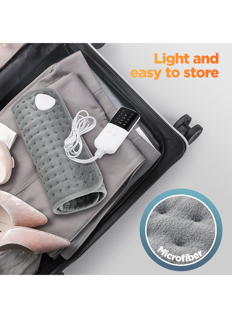 EzzySo Electric Heating Pad For Bed Sofa Body Thermal Heating Pad Household Office Washable Portable Heating Blanket 10 Heat Settings Heating Pad For Knee Neck Shoulder Back Pain Period Cramps Relief  - Image 4