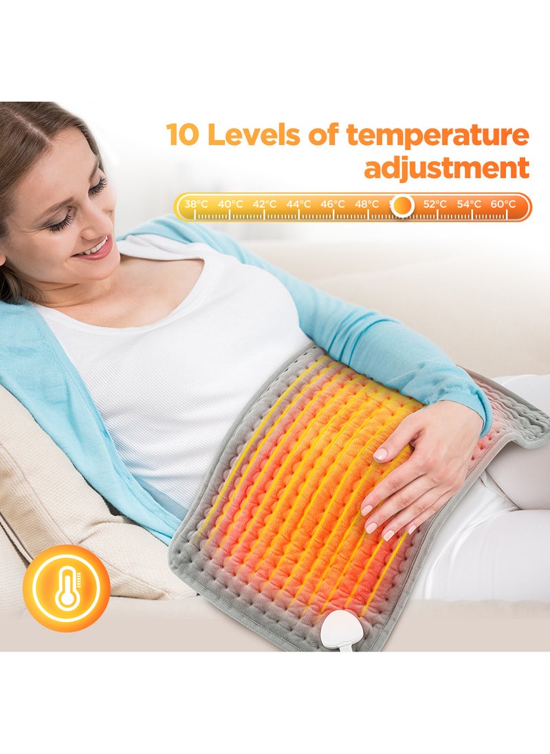 EzzySo Electric Heating Pad For Bed Sofa Body Thermal Heating Pad Household Office Washable Portable Heating Blanket 10 Heat Settings Heating Pad For Knee Neck Shoulder Back Pain Period Cramps Relief  - Image 2