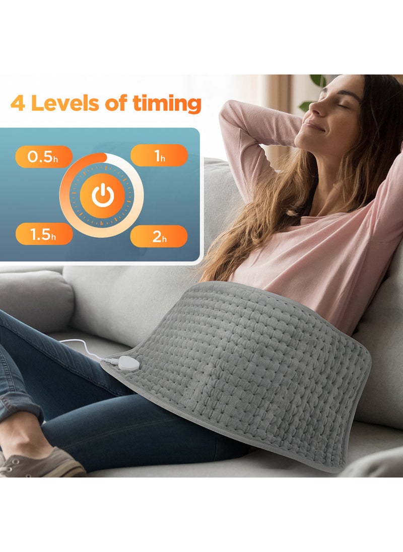 EzzySo Electric Heating Pad For Bed Sofa Body Thermal Heating Pad Household Office Washable Portable Heating Blanket 10 Heat Settings Heating Pad For Knee Neck Shoulder Back Pain Period Cramps Relief  - Image 3