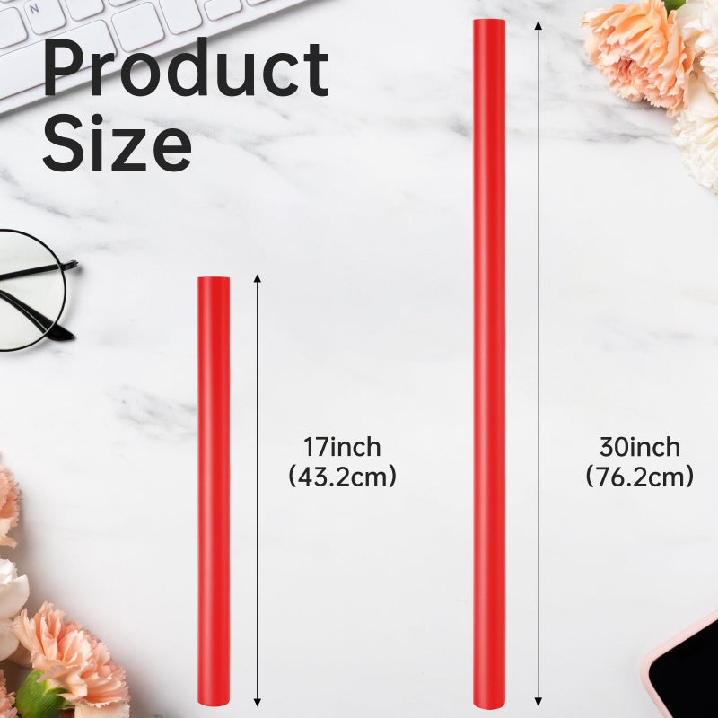 Donyang Red Wrapping Paper, Christmas Gift Wrapping Paper, 17inch x 33ft Matte Metallic Solid Color Red Wrapping Paper Roll for Mother's Day, Baby Shower, Valentine's Day, Birthday, Wedding, Anniversary - Image 3