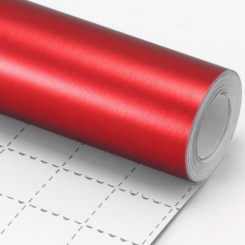 Donyang Red Wrapping Paper, Christmas Gift Wrapping Paper, 17inch x 33ft Matte Metallic Solid Color Red Wrapping Paper Roll for Mother's Day, Baby Shower, Valentine's Day, Birthday, Wedding, Anniversary - Image 2