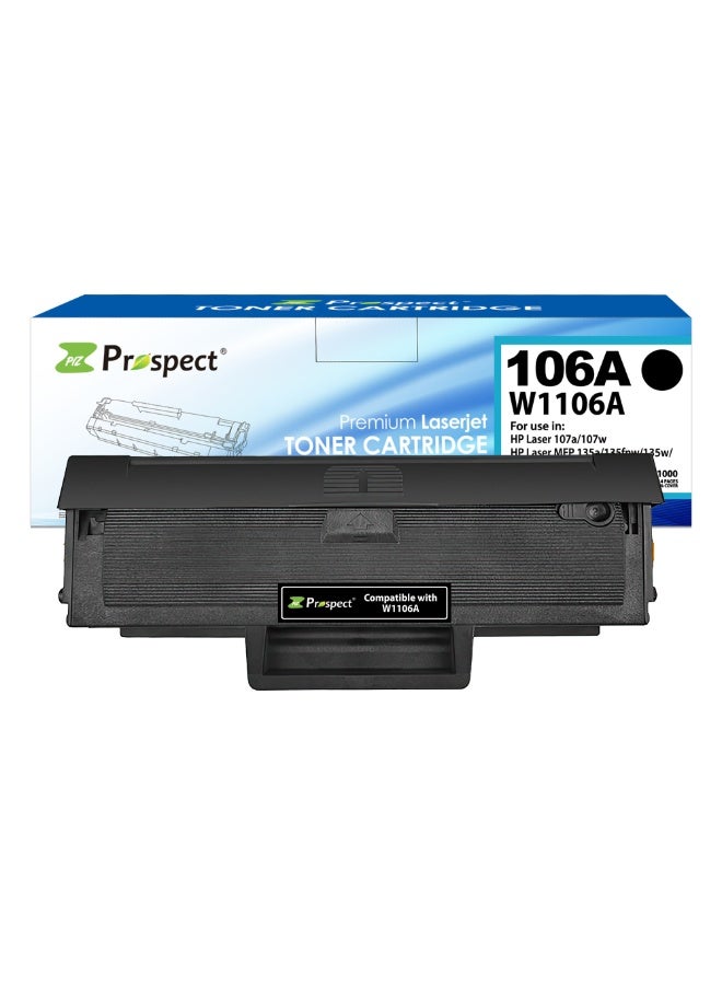بروسبكت خرطوشة حبر 106A W1106A أسود متوافقة مع طابعة اتش بي  ليزر  107a 107w 135a MFP 135a 135fnw 135w 135ag 135r 135wg 137fnw 137fwg - Image 1