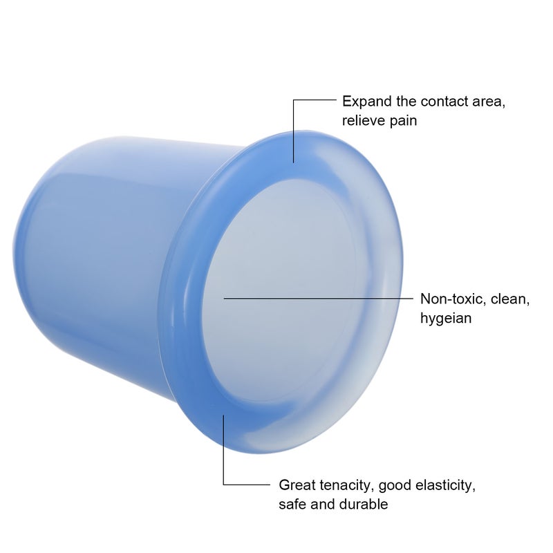 إسكدنيا 7 قطع من أكواب الحجامة للتدليك مصنوعة من السيليكون بأربعة أحجام - Image 3