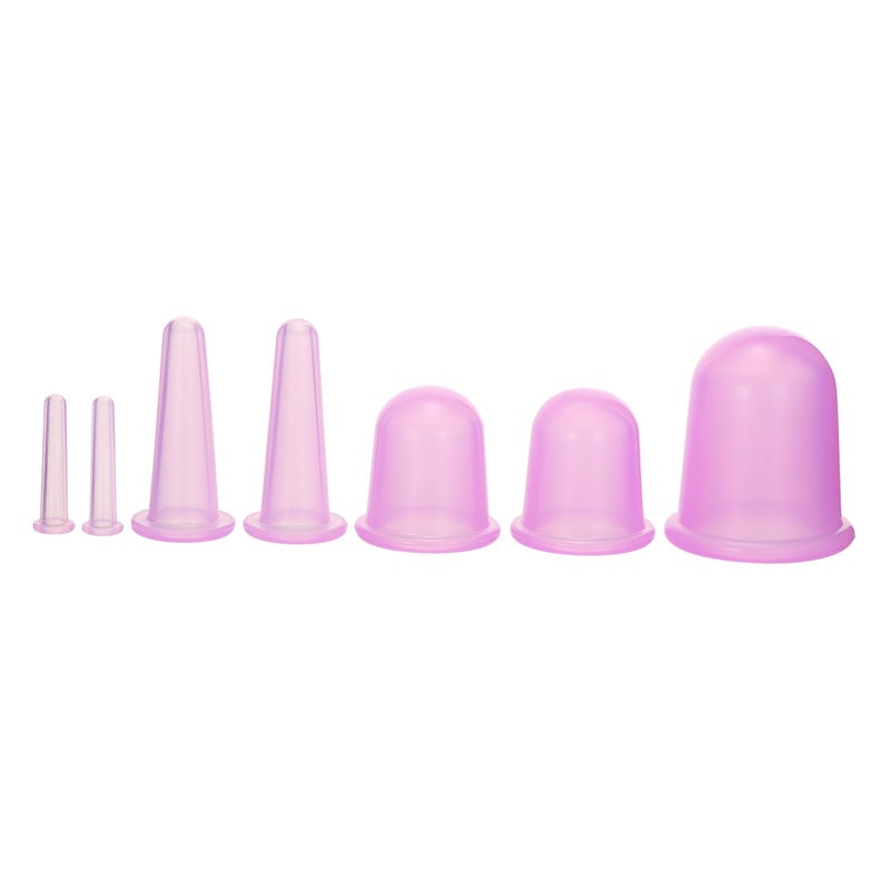 إسكدنيا 7 قطع من أكواب الحجامة للتدليك مصنوعة من السيليكون بأربعة أحجام - Image 1