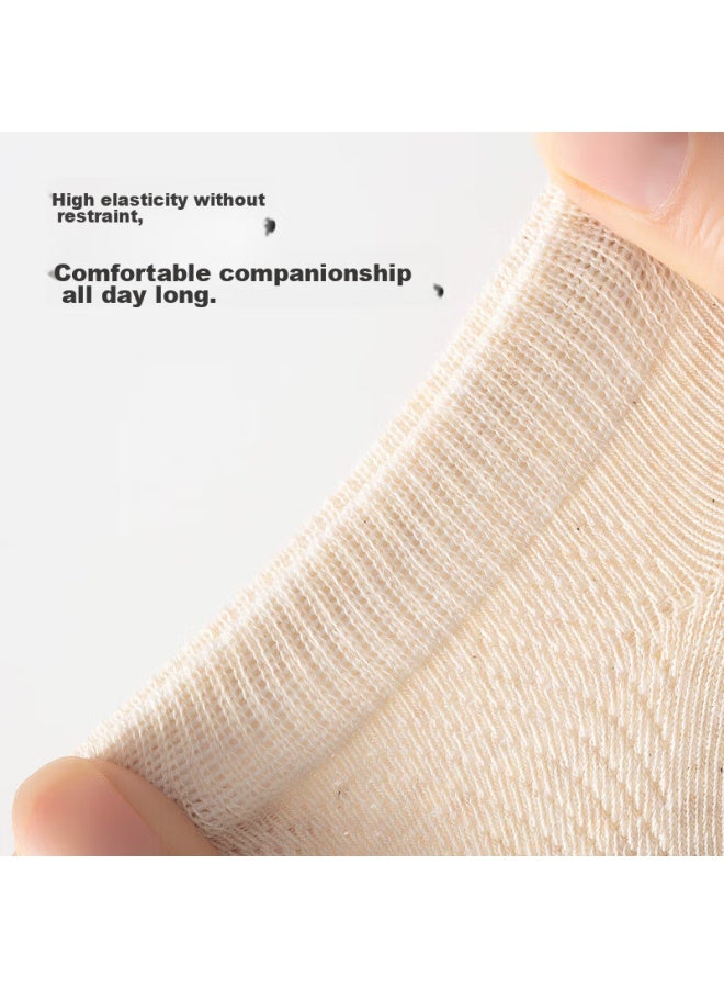 MIIOW Miiow Men's Socks, Breathable Mesh, Boat Socks, Spring And Summer Short Tube Socks, 7a Antibacterial, Casual Cotton Socks, 5 Pairs - Image 5