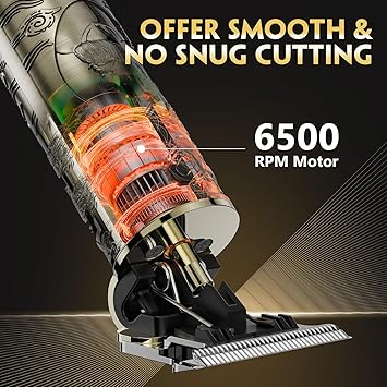 Solati Beard Trimmer Hair Clippers Cordless Rechargeable Trimmer for Men Premium Professional Barber Grooming Set with Zero Gapped T Blade Shaver LCD Display Gift - Image 3