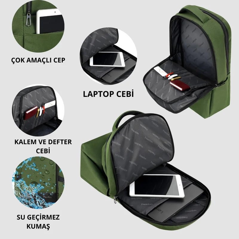 Çantaland Freedom 15.6" - 16.1" Notebook Computer Laptop Backpack, Daily Backpack