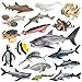 SCAHOW 18pcs Ocean Animal Figurines Realistic Sea Creatures Toys Sharks Dolphins Penguins Turtles Octpus More for Kids Toddlers 3 4 5 6 7 Years Old - Image 2