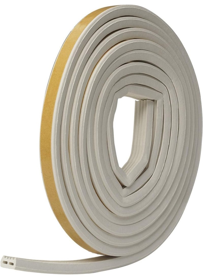 Frost King Frost King EPDM Rubber Self-Stick Weatherseal Tape, D-Section, 9/16" W, 5/16" T, 10 ft L, White 