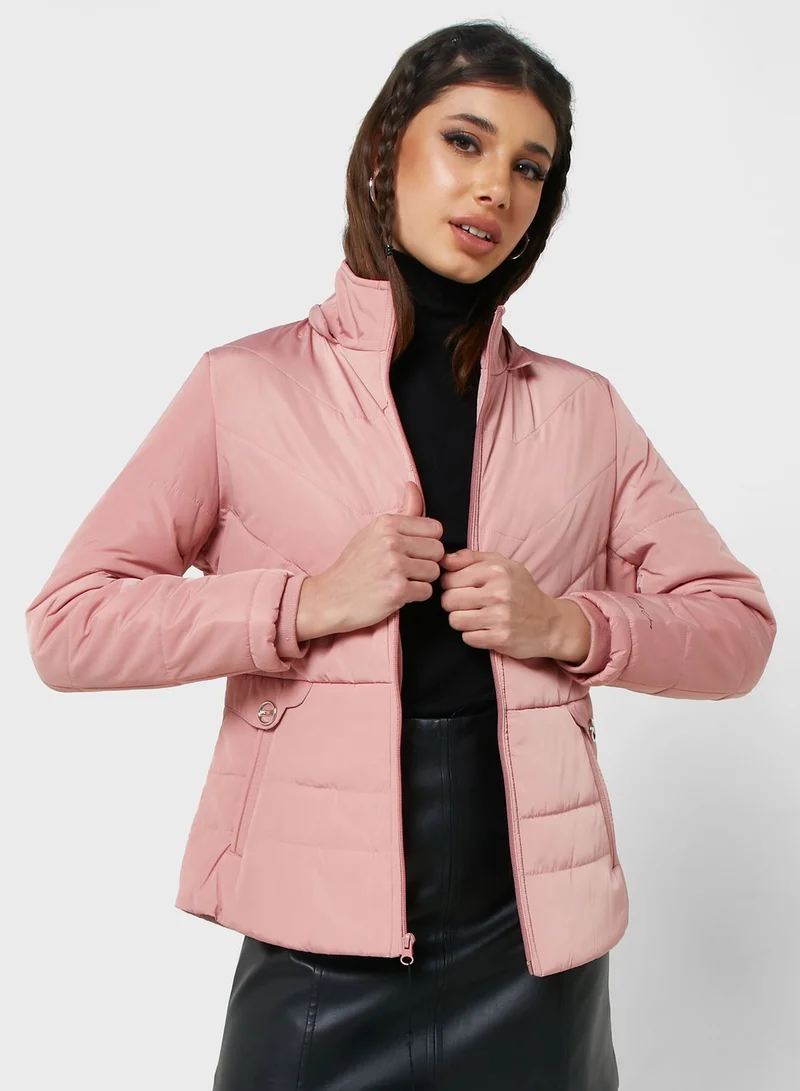 Urban Minx Urban Minx Urban Minx Classic Padded Jacket With Hood