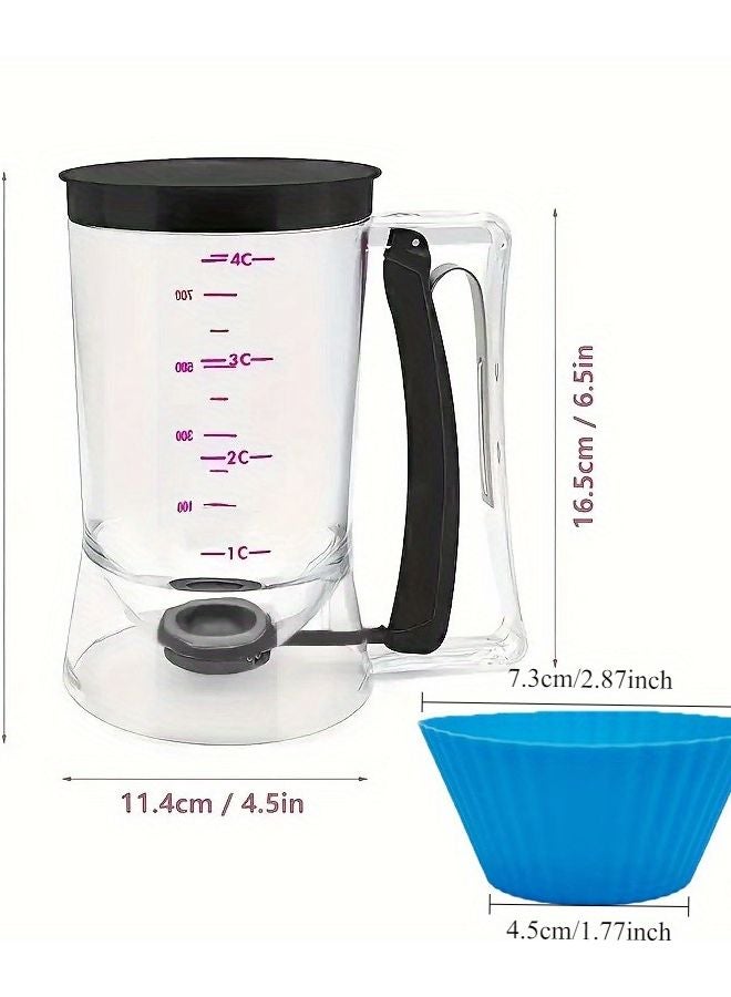 12 قطعة قوالب كب كيك متعددة الألوان مع موزع عجين أسود غير لاصق وسهل التنظيف - Image 4