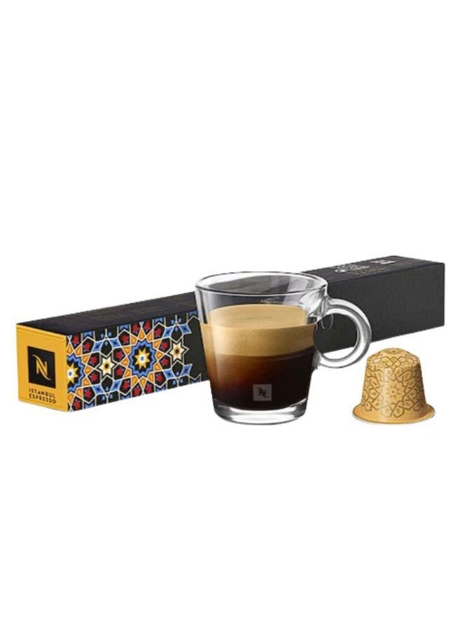 Nespresso - Nespresso World Explorations Istanbul Espresso Coffee 10 Capsule in 1 Sleeve - Original Line - Image 1