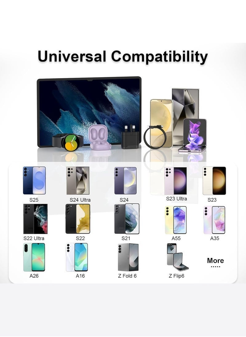 MUNTAQI 45W Original USB-C Super Fast Charger PD - Compatible with S24 S23 S22 S21 S20 Ultra, S24+ S23+ S22+ S21+, A55 A54 A53 A15 - Type-C Power Adapter with Cable - Image 3