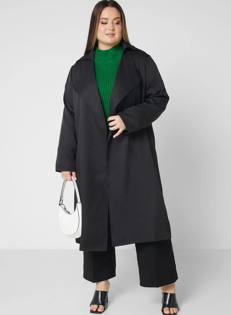 Ella Plus Open Front Longline Blazer