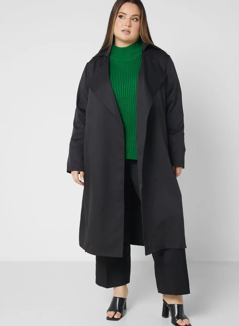 Ella Plus Open Front Longline Blazer